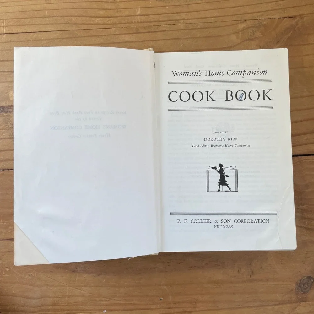 Vintage 1945 Woman's Home Companion Cookbook Recipes Cook Book‎ Hardcover